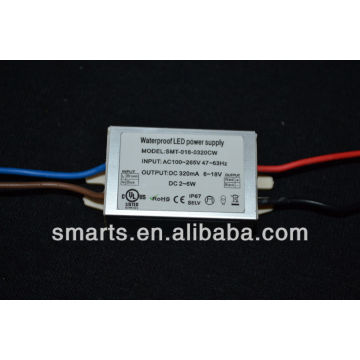 Conductor LED aprobado por UL 320mA 2 ~ 6W